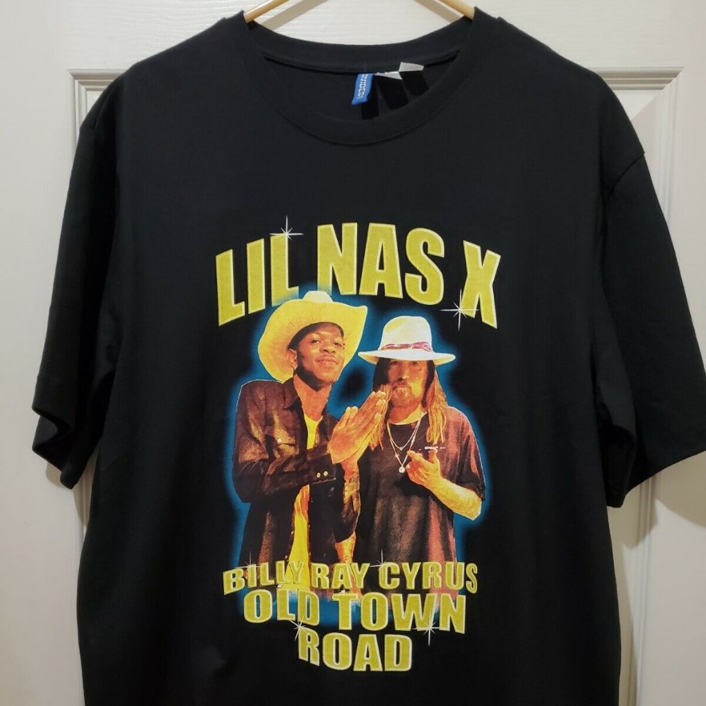 Lil Nas X TShirt  Billy Ray Cyrus  Old Town Road  Music Designer Tee Shirt